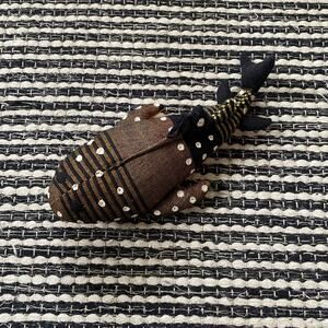 🌿Barbara Samsoni Hand Woven Made Black Orange Stitched Shark Made In Sri Lanka